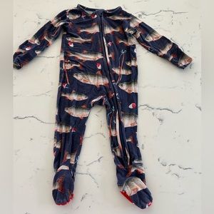 Posh Peanut Baby Footie Onesie (3-6 mos) Fishies